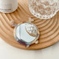 Zonyin Cute Marbled Acetate Small Pocket Cosmetic Mirror Portable Mini Travel Makeup Mirror Personalized Wholesale Promotion