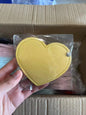 Zonyin Cute Red Heart Pu Leather HD Glass Pocket Makeup Mirror Custom Logo Portable Travel Mini Cosmetic Mirrors for Women Girls