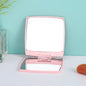 Zonyin Hot Selling Customized logo Simple square Flip Plastic Makeup Mirror Mini Portable Folding Pocket Mirror for Women Gift