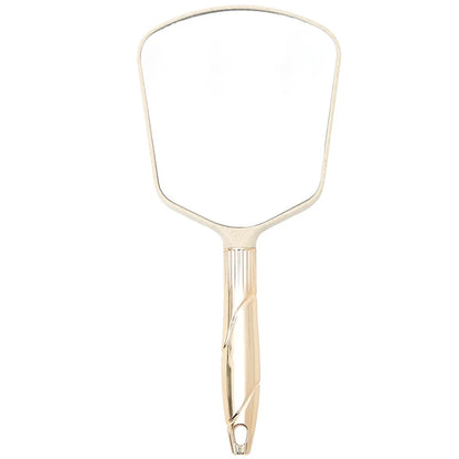 Zonyin Wholesale Custom Vintage Plastic Square Oval Hand Held Makeup Mirror European Retro Handheld Portable Cosmetic Mirror