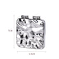 Zonyin New Arrive Sliver Bling Electroplate Design Travel Portable Compact Compact Small Makeup Vanity Mirror for Women Girls