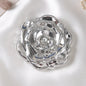 Zonyin Wholesale Portable Flower-Shaped Small Travel Makeup Mirror Folding Plastic Rose Compact Mini Cosmetic Mirror for Girls