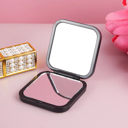 Zonyin High Quality Promotional Gift Dual-sided Cosmetic Mirror 2X Small Plastic Pocket Mirror Makeup Mirror With Customized