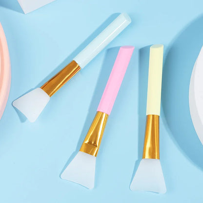 Zonyin 7 Color Soft Head Silicone Facial Mask Brush Set Single Head Beauty Brush Film Adjustment Stick Silicone Makeup Brush Set