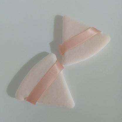 Zonyin Hot Selling Face Soft Velour Makeup Puff Big Equilateral Triangle Powder Puff for Loose Powder Body Powder