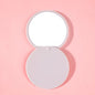 Zonyin Custom logo Plastic Round Sliding Cover Design  Pocket Mirror Wholesale Cheap Portable Pink Small Hand Mirror for Travel