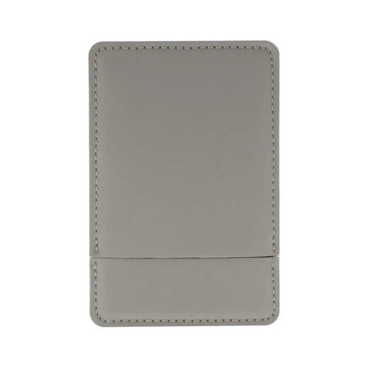 Zonyin Custom Personalized Logo High Quality White Rectangle Pu Leather Pocket Mirror Small Travel Makeup Mirror with Pu Bag
