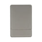 Zonyin Custom Personalized Logo High Quality White Rectangle Pu Leather Pocket Mirror Small Travel Makeup Mirror with Pu Bag