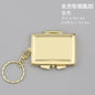 Zonyin Metal Keychain Mirror Creative Double Sided Folding Pocket Mirror Mini Gift Cosmetic Mirror with Ring for DIY Crafts