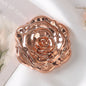 Zonyin Wholesale Portable Flower-Shaped Small Travel Makeup Mirror Folding Plastic Rose Compact Mini Cosmetic Mirror for Girls