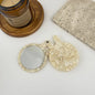 Personalized New Style Rabbit Shaped Pocket Mini Flap Acetate Plate Lighted Makeup Cosmetic Mirror Vanity Beauty