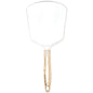 Zonyin Wholesale Custom Vintage Plastic Square Oval Hand Held Makeup Mirror European Retro Handheld Portable Cosmetic Mirror