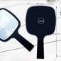 Zonyin Luxury Double-Sided Square Travel Cosmetic Mirror Handheld Pocket Mirror Personalized Makeup Mirror with Custom logo