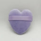 Zonyin Cheap Promotional Gift Beauty Makeup Powder Puff Super Soft Velvet Pink Heart Powder Puff for Women
