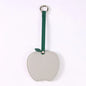 Zonyin Christmas Apple Design Baby Pink Pocket Makeup Mirror Customized Private Logo Small Mirror with Hanging Rope and Key Ring