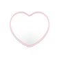 Zonyin Wholesale Cute Plastic Small Heart Pocket Makeup Mirror Custom Logo Mini Portable Compact Travel  Mirror  for Women Girls