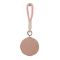 Zonyin New Design Cute Pink Double Sided Round Small Pocket Mirror 1x 2x Magnifying Compact Mirror With Pu Leather Hanging Rope