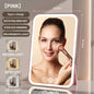 Zonyin Personalized Makeup Mirror Type-C Rechargeable Touch Screen Portable Makeup Mirror With LED Brightness Adjustable Lighted