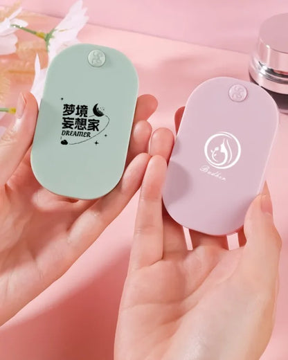 Zonyin Hot Selling Customizable Logo Mini Square Pocket Cosmetic Mirror Portable Flip Travel with Recyclable Material
