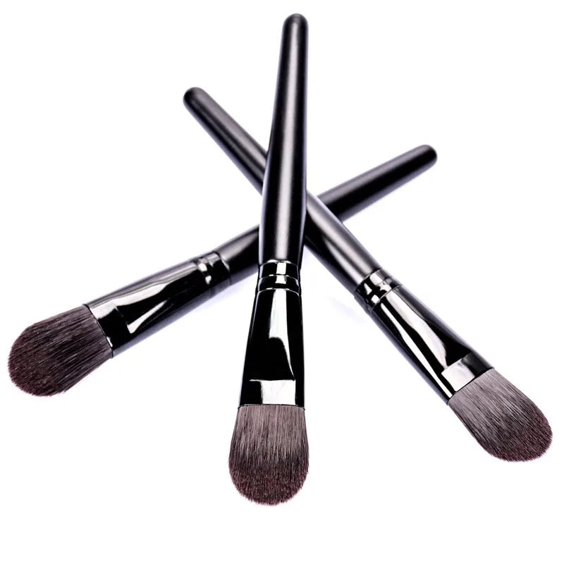Zonyin Wholesale Black Wood Handle Face Mask Brush Custom Logo Wooden Facial Clay Mask Brush Applicator for Mud Mask