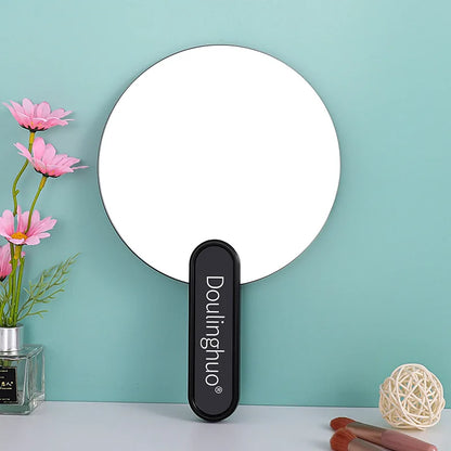 Zonyin Custom Logo Handheld Makeup Mirror Portable Large Plastic Frameless Travel Cosmetic Mirror Personalized Wholesale