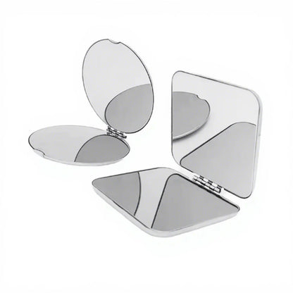 OEM ODM Custom Travel Makeup Mirror Square Mini Stainless Steel Personalized Customized Logo Mirrors