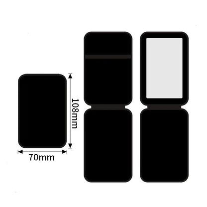 Zonyin Customized LOGO Travel Small Desktop Makeup Mirror White Portable Folding PU Leather Pocket Mirror for Women's Gift