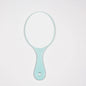 Zonyin Promotional Plastic Portable Handheld Makeup Mirrors Lightweight Private Label Oval Small Hand Held Mirror Logo Custom
