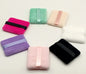 Zonyin LOW MOQ Custom Logo Label Package Cosmetic Puff Super Soft Velvet Heart Round Triangle Powder Puff for Make up