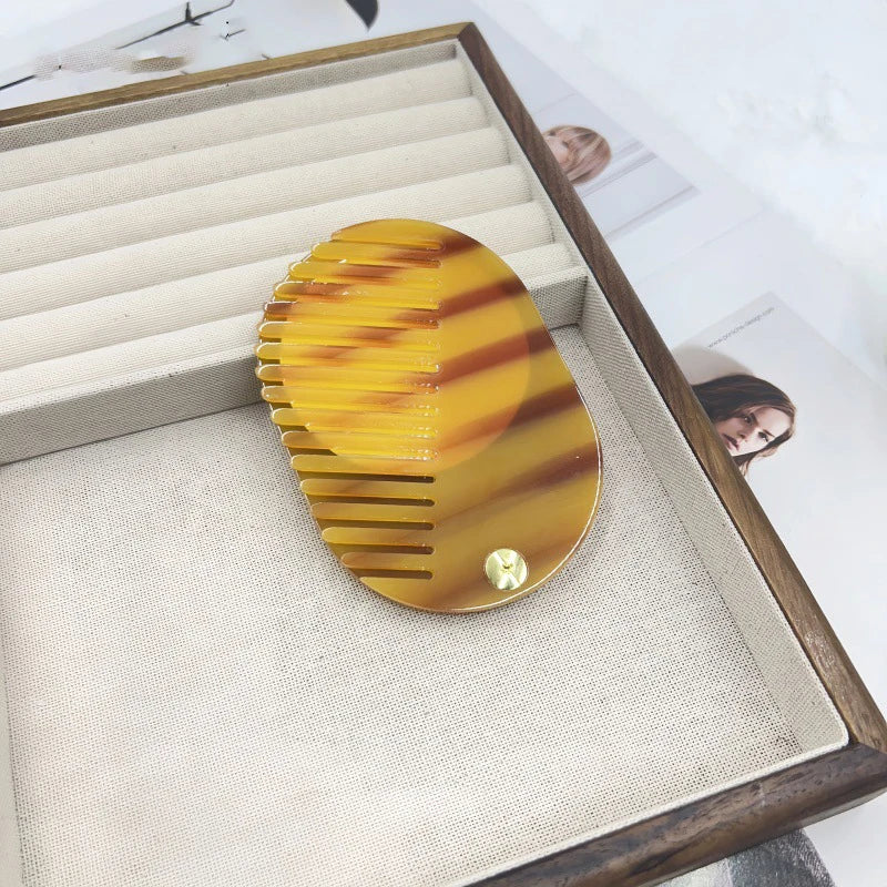 Zonyin Custom Logo High Quality Acetate Pocket Mini Cosmetic Mirror Portable Makeup Small Travel Mirror With Comb for Women