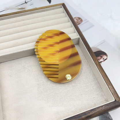 Zonyin Custom Logo High Quality Acetate Pocket Mini Cosmetic Mirror Portable Makeup Small Travel Mirror With Comb for Women