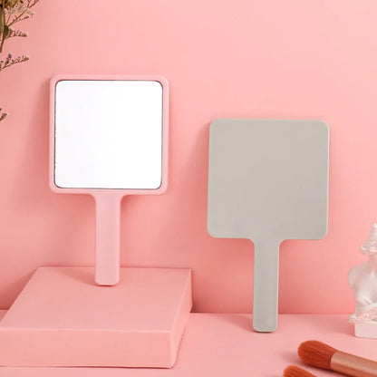 Zonyin Custom logo Square Small Hand Held Cosmetic Mirror Hot Selling Portable Handheld Makeup Mirror for Travel with OEM/ODM