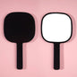 Zonyin Custom Logo Plastic Square Salon Barber Makeup Mirrors Portable Private Label Handheld Mirror With Handle