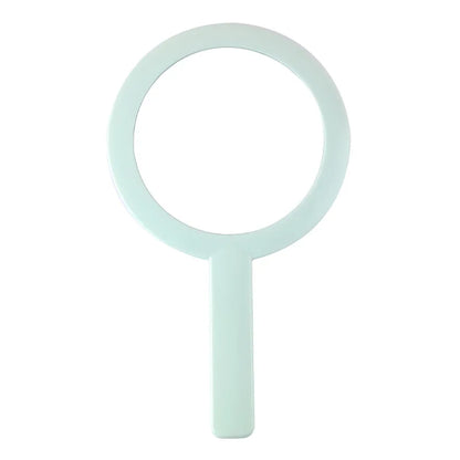 Zonyin Plastic Round Customized Logo Small Portable Makeup Mirror New Design Round Handheld Travel Mirror with Personalization