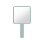 Zonyin Compact ABS Plastic Handheld Mirror Large Square Single-Sided Vanity Cosmetic Mirror Personalized Cute Small Handle
