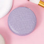 Zonyin Custom Logo Foldable Double-sided Pocket Mirror 1X/2X Portable Mini Pu Glitter Macarons Round Makeup Mirror with Keychain