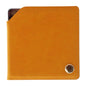 Zonyin Wholesale Square Yellow Rotatable Compact Mirror Custom Logo Pu Leather Cosmetic Mirror Pocket Mirror for Make up