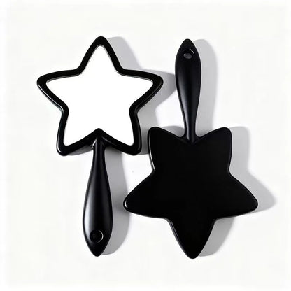 Zonyin New Design Large Pink Star Shaped Cute and Travel Makeup Mirror Personalized Eyelash Cosmetic Mirror Hand Held Mirror