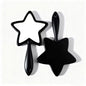 Zonyin New Design Large Pink Star Shaped Cute and Travel Makeup Mirror Personalized Eyelash Cosmetic Mirror Hand Held Mirror