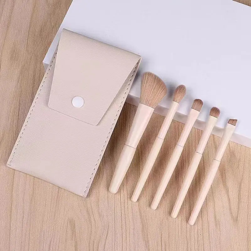 Zonyin 10 Pcs Factory High Quality Custom Logo Plastic Portable Travel Cosmetic Makeup Brush Kits Makeup Brushes Set
