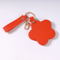 Zonyin NEW ARRIVAL Cute Yellow Star Small Makeup Mirror Customized Logo Pu Leather Pocket Cosmetic Keychain Mirror for Kids