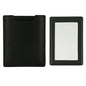 Zonyin High Quality Rectangle Pull-out Design Gray Pu Leather Makeup Mirror Low MOQ Embossed Logo Metal Mirror With Pu Case