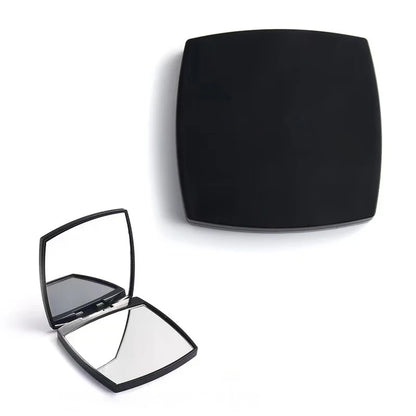 Zonyin Luxury Double-Sided Square Travel Cosmetic Mirror Handheld Pocket Mirror Personalized Makeup Mirror with Custom logo