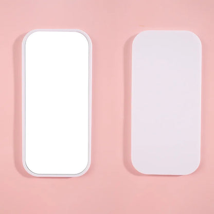 Zonyin Wholesale Promotion Portable Handheld Square Cosmetic Makeup Mirror Plastic+Glass Travel Pocket Personalized Small Mirror
