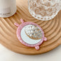 Zonyin Cute Marbled Acetate Small Pocket Cosmetic Mirror Portable Mini Travel Makeup Mirror Personalized Wholesale Promotion