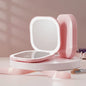 Zonyin Plastic 3 Colors Dual-Sided LED Light Makeup Mirrorv Foldable 2x/3x Magnification Compact Pocket Mirror for Travel