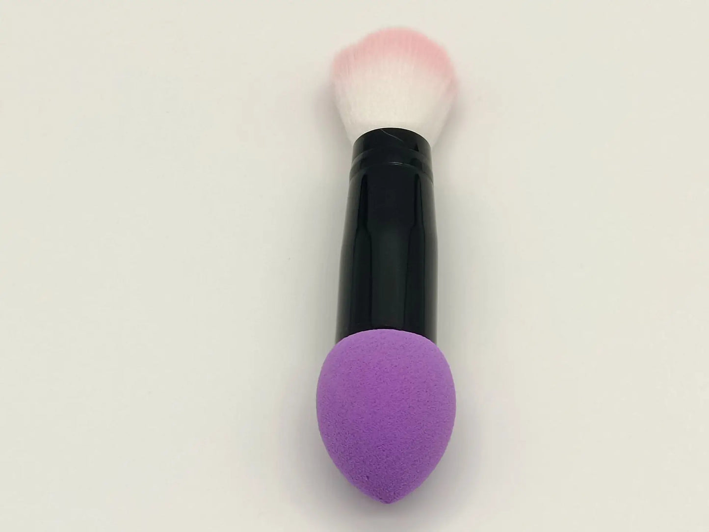 Zonyin Multi-Colored Cheap Portable Small Mini Double Headed Makeup Sponge and Powder Brush for Face
