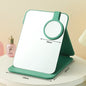 Zonyin High Quality Foldable Pu Leather Makeup Mirror Custom Logo Outdoor Portable Travel Mirror with 10X Magnifying Mirror