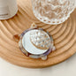 Zonyin Cute Marbled Acetate Small Pocket Cosmetic Mirror Portable Mini Travel Makeup Mirror Personalized Wholesale Promotion