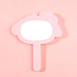 Zonyin Cute Dog-Shaped Handheld Cosmetic Mirror New Arrival Customizable Single Side Handle Hand Held Makeup Travel Mirror for